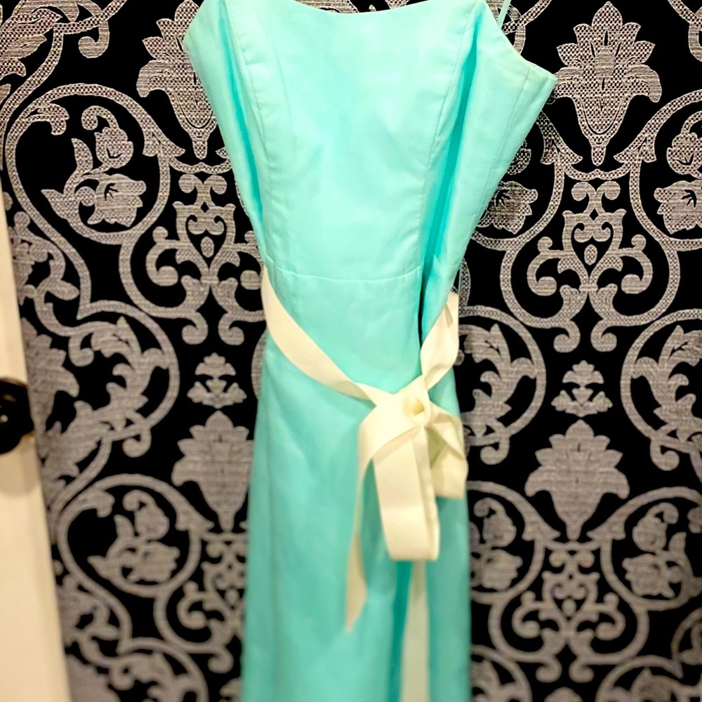 EUC Nicole Miller New York sz 0 Tiffany blue dress